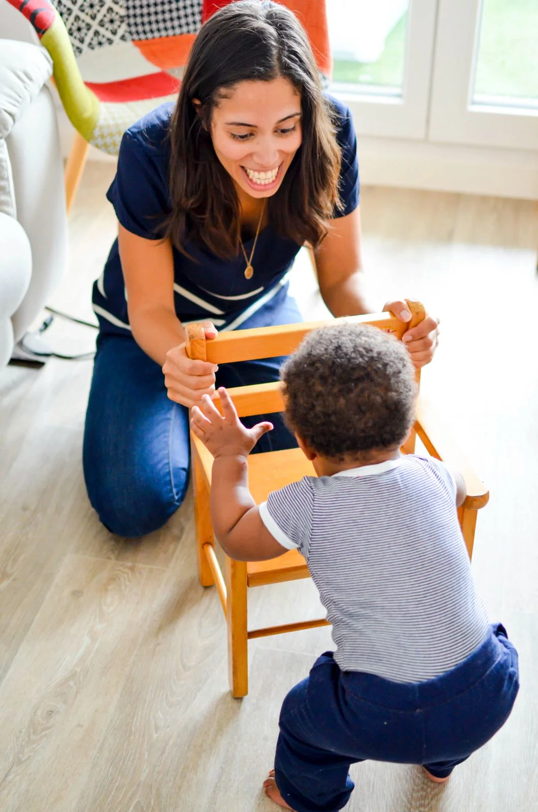 Elodie en séance de coaching auprès d'un enfant