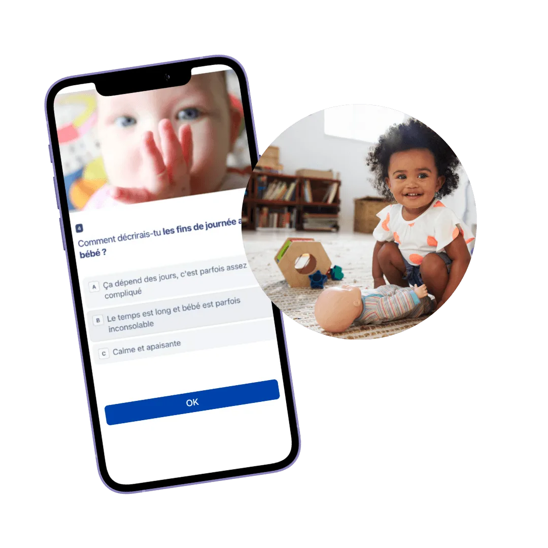 Quiz · Ton bébé est-il surstimulé ? sur smartphone